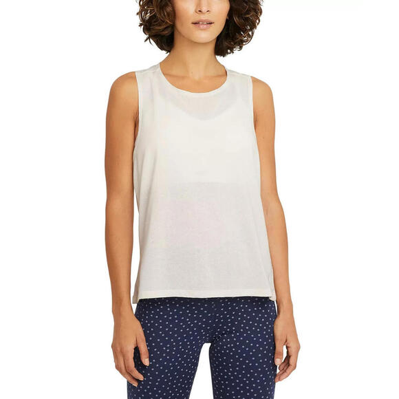 Nike Women's Yoga Mesh Twist-Racerback Tank Top White Size S - Picture 1 of 7
